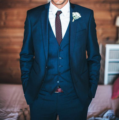 Picture of Blue three piece suit