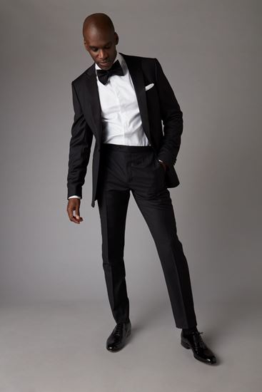 Picture of Black slim fit two-piece tuxedo